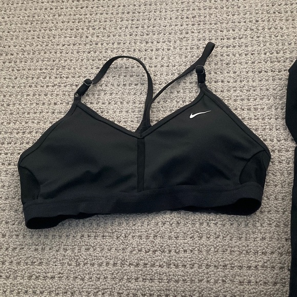 Nike Other - Nike Women's Black Sports Bra with White Logo